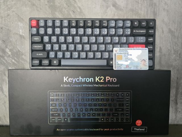 ขาย Keyboard Wireless Keychron K2 Pro Brown Switch สภาพดีไม่ค่อยได้ใช้ รูปที่ 2
