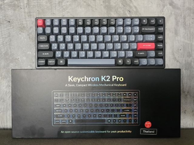 ขาย Keyboard Wireless Keychron K2 Pro Brown Switch สภาพดีไม่ค่อยได้ใช้ รูปที่ 3