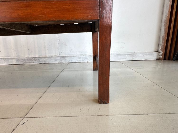 โซฟาไม้สักทั้งตัว สไตล์วินเทจ สีน้ำตาล (ไม่มีเบาะรองนั่ง) รูปที่ 11