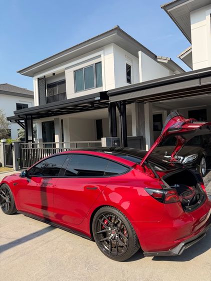 Tesla Model-3 2023 Long Range 4WD Sedan ไฟฟ้า ไม่ติดแก๊ส เกียร์อัตโนมัติ แดง รูปที่ 3