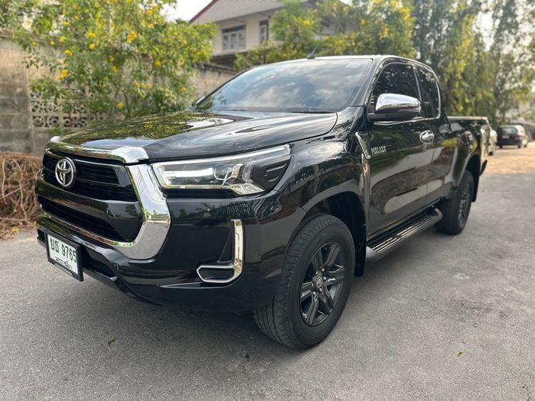 Toyota Hilux Revo 2021 Smart Cab 2.4 Entry Prerunner Pickup ดีเซล ไม่ติดแก๊ส เกียร์อัตโนมัติ ดำ รูปที่ 3