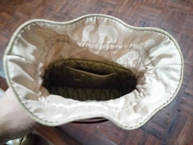 กระเป๋าสานไม้ไผ่  บุด้วยผ้าไหม รูปที่ 5