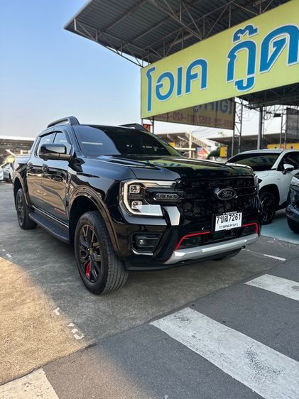 Ford Ranger 2024 2.0 Bi-Turbo Hi-Rider Storntrak Pickup ดีเซล ไม่ติดแก๊ส เกียร์อัตโนมัติ ดำ รูปที่ 3