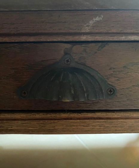 โต๊ะเขียนหนังสือไม้สักโบราณ รูปที่ 6