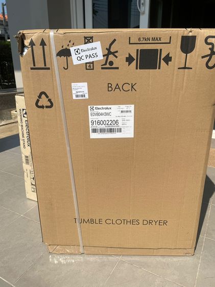 ELECTROLUX UltimateCare 300 เครื่องอบผ้าฝาหน้า 8 kg รุ่น EDV804H3WC + ฐานรอง รูปที่ 9