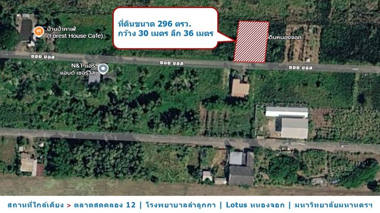 ที่ดินสวยลำลูกกาคลองสิบสอง เจ้าของขายเอง ใกล้ความเจริญ Land for Sales in Lam Luk Ka Area