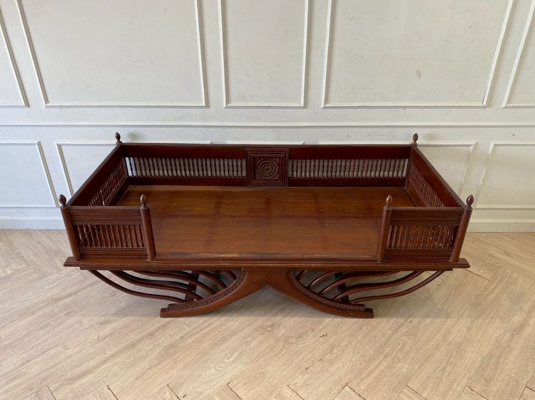 เก้าอี้อานช้างไม้ แกะสลัก กว้าง 202 cm รูปที่ 4