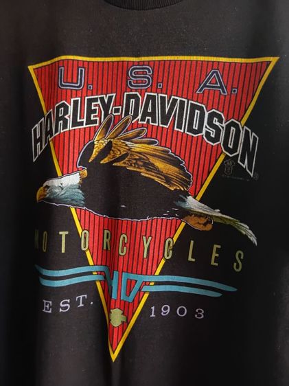 เสื้อยืด Vintage Harley-Davidson 1987 รูปที่ 2