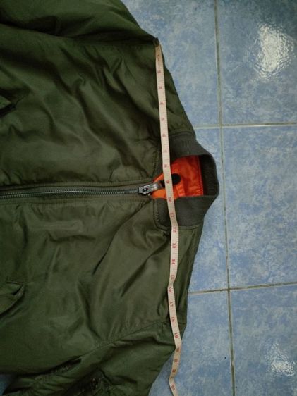 ขายเสื้อเจคเกตไฟท์ไซร์mสีเขียวสภาพใหม่ไม่มีตำหนิ รูปที่ 12