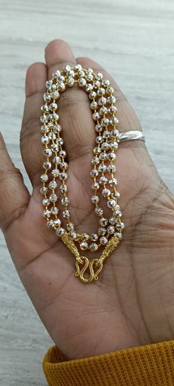 สร้อยคอทองคำขาวงานจิวไม่ลอกไม่ดำยาว 20 นิ้ว รูปที่ 18