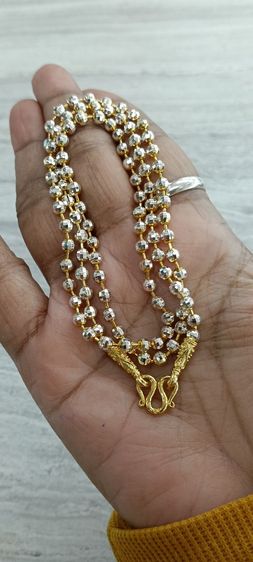 สร้อยคอทองคำขาวงานจิวไม่ลอกไม่ดำยาว 20 นิ้ว รูปที่ 14