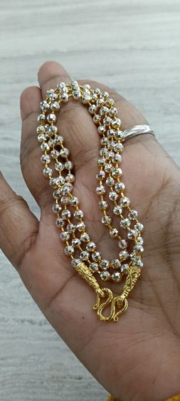 สร้อยคอทองคำขาวงานจิวไม่ลอกไม่ดำยาว 20 นิ้ว รูปที่ 3