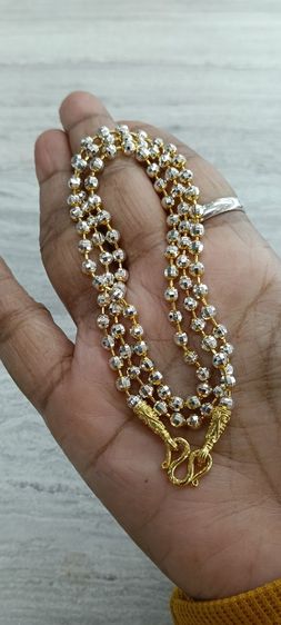 สร้อยคอทองคำขาวงานจิวไม่ลอกไม่ดำยาว 20 นิ้ว รูปที่ 9