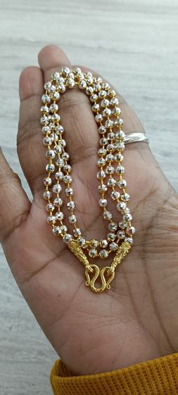 สร้อยคอทองคำขาวงานจิวไม่ลอกไม่ดำยาว 20 นิ้ว รูปที่ 17