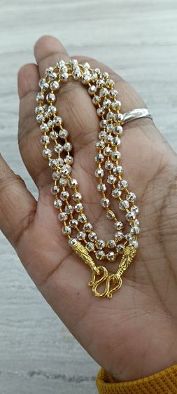 สร้อยคอทองคำขาวงานจิวไม่ลอกไม่ดำยาว 20 นิ้ว รูปที่ 11