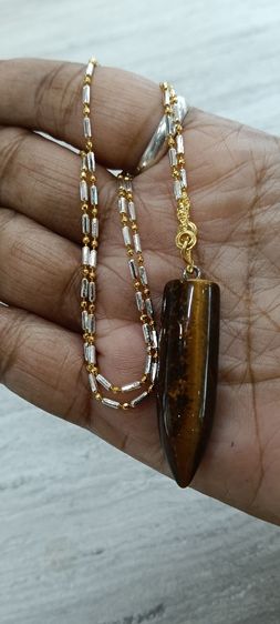 สร้อยคอจี้หินแท้ไทเกอร์อายงานจิวไม่ลอกไม่ดำเส้นละ รูปที่ 10