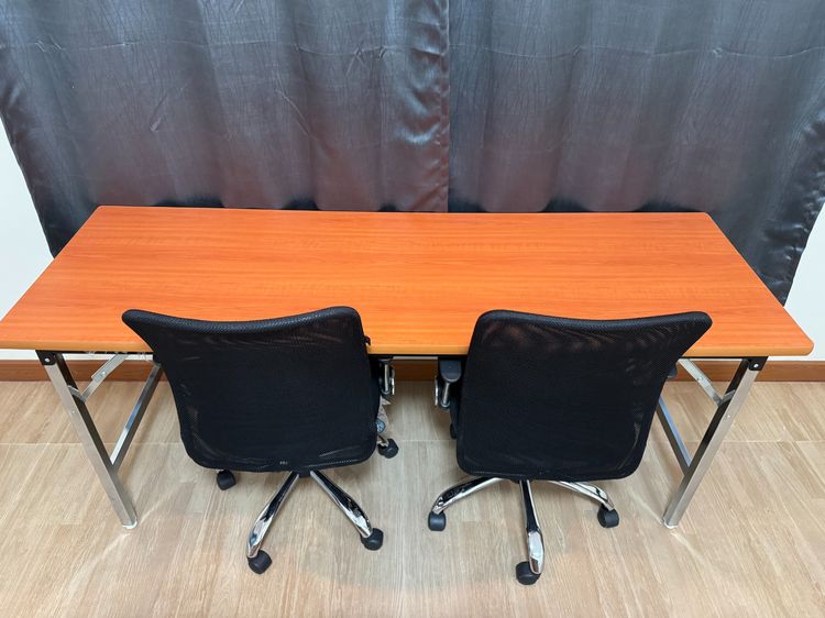 ลดราคา 25เปอร์เซ็นต์ โต๊ะพับหน้าลามิเนตลายไม้ อย่างหนา 25 มม. ขนาด 60x180x75 ซม. มีจำนวนจำกัด รูปที่ 3