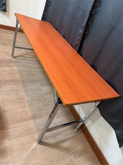 ลดราคา 25เปอร์เซ็นต์ โต๊ะพับหน้าลามิเนตลายไม้ อย่างหนา 25 มม. ขนาด 60x180x75 ซม. มีจำนวนจำกัด รูปที่ 4