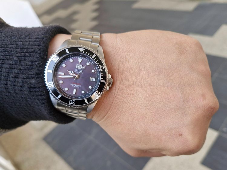 Elgin รหัส FK 1426 FL ระบบ Quartz กินแสง Solar drive