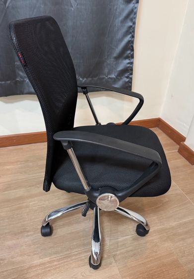 ลดราคา 25 เปอร์เซ็นต์ เก้าอี้สำนักงาน พนักพิงตาข่าย ปรับขึ้นลงได้ ขาเหล็กชุบโครเมี่ยม มีจำนวนจำกัด รูปที่ 2