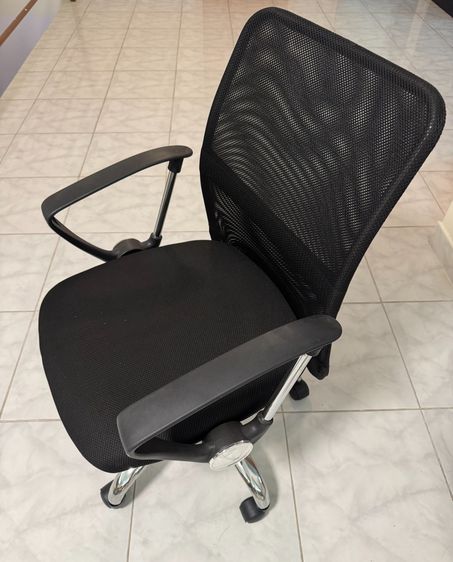 ลดราคา 25 เปอร์เซ็นต์ เก้าอี้สำนักงาน พนักพิงตาข่าย ปรับขึ้นลงได้ ขาเหล็กชุบโครเมี่ยม มีจำนวนจำกัด รูปที่ 7