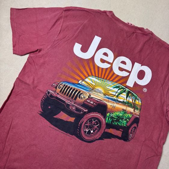 เสื้อยืด Jeep งานผ้าฝอกใส่สบาย Size L  รูปที่ 2