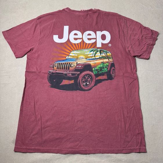 เสื้อยืด Jeep งานผ้าฝอกใส่สบาย Size L  รูปที่ 3