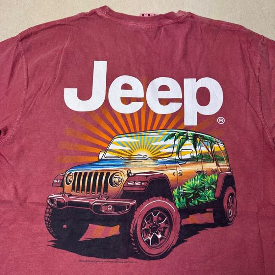เสื้อยืด Jeep งานผ้าฝอกใส่สบาย Size L 