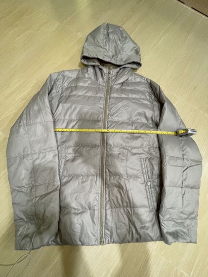 เสื้อขนเป็ด ไม่หนามาก กันหนาว กันลม สีเทาเงิน รูปที่ 2