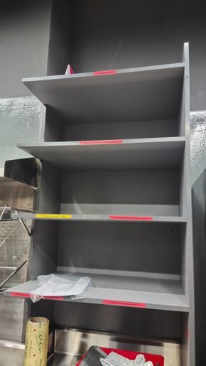 ชั้นวางของติดผนัง 4ชั้น Grey shelf 4tier รูปที่ 2