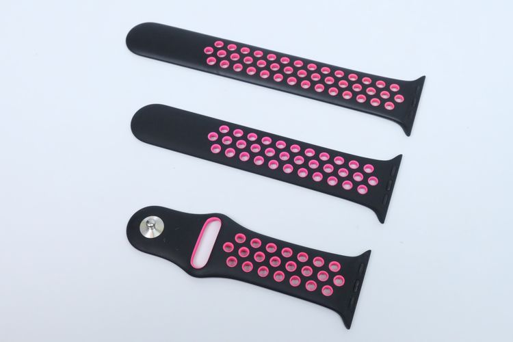 สาย Apple Watch Nike Sport Band 44mm Black.Pink Blast   - IDPS26020004 รูปที่ 2