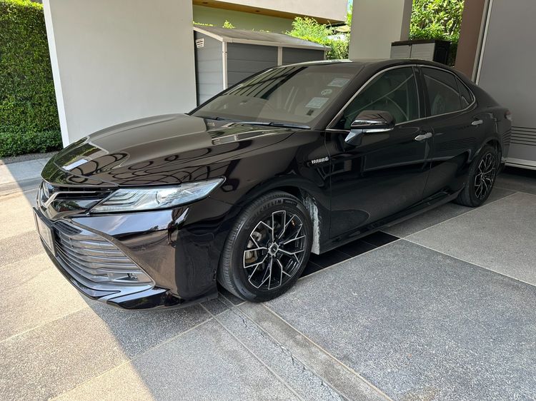 Toyota Camry 2019 2.5 HV ไฮบริด ไม่ติดแก๊ส เกียร์อัตโนมัติ ดำ รูปที่ 3
