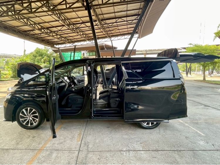 Toyota Vellfire 2015 2.5 Hybrid ZR G Edition E-Four 4WD Van ไฮบริด ไม่ติดแก๊ส เกียร์อัตโนมัติ ดำ รูปที่ 3