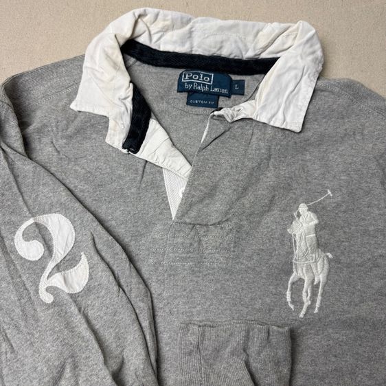 เสื้อยืดแขนยาว Polo RL​ Rugby​ by Ralph Lauren Size L 