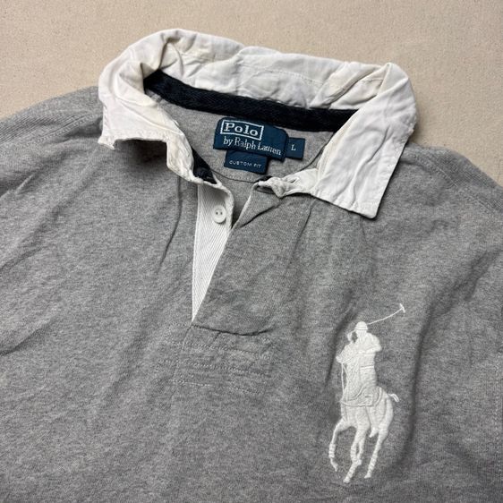 เสื้อยืดแขนยาว Polo RL​ Rugby​ by Ralph Lauren Size L  รูปที่ 9