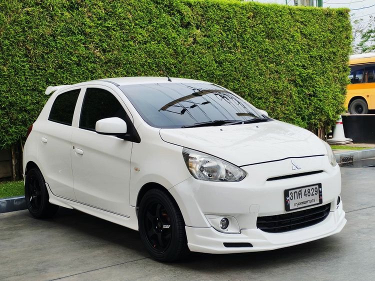 Mitsubishi Mirage 2015 1.2 GLX Sedan เบนซิน ไม่ติดแก๊ส เกียร์อัตโนมัติ ขาว รูปที่ 3