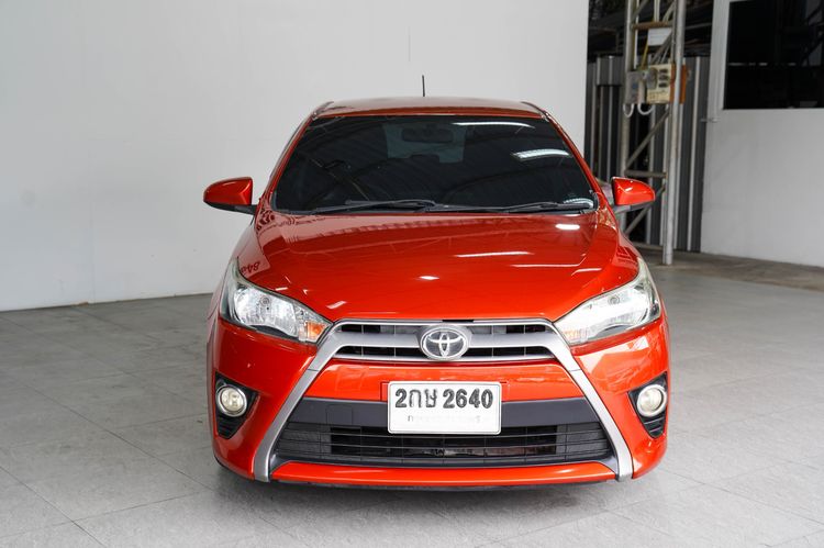 Toyota Yaris 2013 1.2 E Sedan เบนซิน ไม่ติดแก๊ส เกียร์อัตโนมัติ ส้ม รูปที่ 3