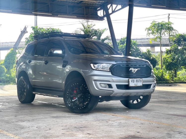 Ford Everest 2019 2.0 Turbo Titanium+ Utility-car ดีเซล ไม่ติดแก๊ส เกียร์อัตโนมัติ เทา รูปที่ 2