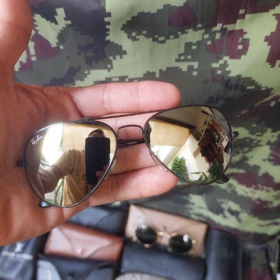 😎Ray-Ban🇮🇹 Aviator Glasses 55-14-135 สภาพสวย 98เปอร์เซนต์ ส่งฟรี🫡