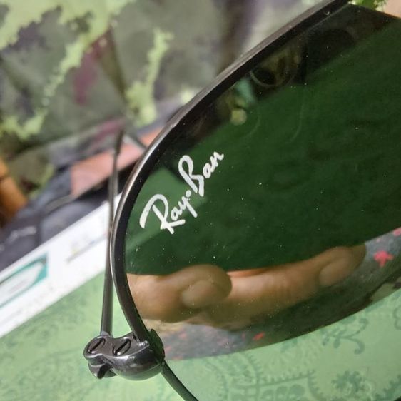 😎RayBan🇮🇹 Aviator Glasses 55-14-135 สภาพสวย 98เปอร์เซนต์ ส่งฟรี🫡 รูปที่ 6