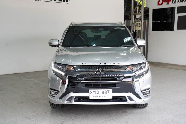 Mitsubishi Outlander 2021 Phev 2.4 GT Premium 4WD Utility-car ปลั๊กอินไฮบริด (PHEV) ไม่ติดแก๊ส เกียร์อัตโนมัติ เทา รูปที่ 3