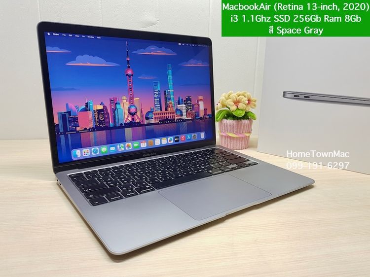 Apple Macbook Air แมค โอเอส 8 กิกะไบต์ อื่นๆ ไม่ใช่ MacbookAir (Retina 13-inch, 2020) i3 1.1Ghz SSD 256Gb Ram 8Gb สี Space Gray น่าใช้งาน