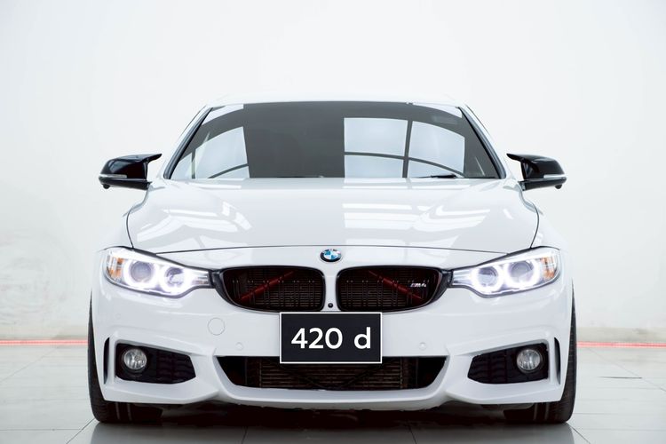 BMW Series 4 2016 420d Sedan ดีเซล ไม่ติดแก๊ส เกียร์อัตโนมัติ ดำ รูปที่ 4