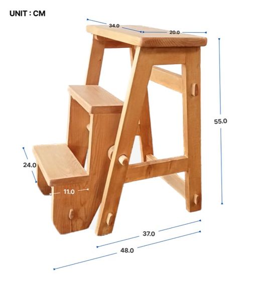 เก้าอี้บันไดไม้ รูปที่ 9