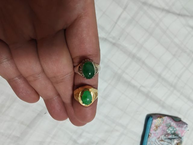 แหวนหยกพม่าแท้สีเขียวสด รูปที่ 11