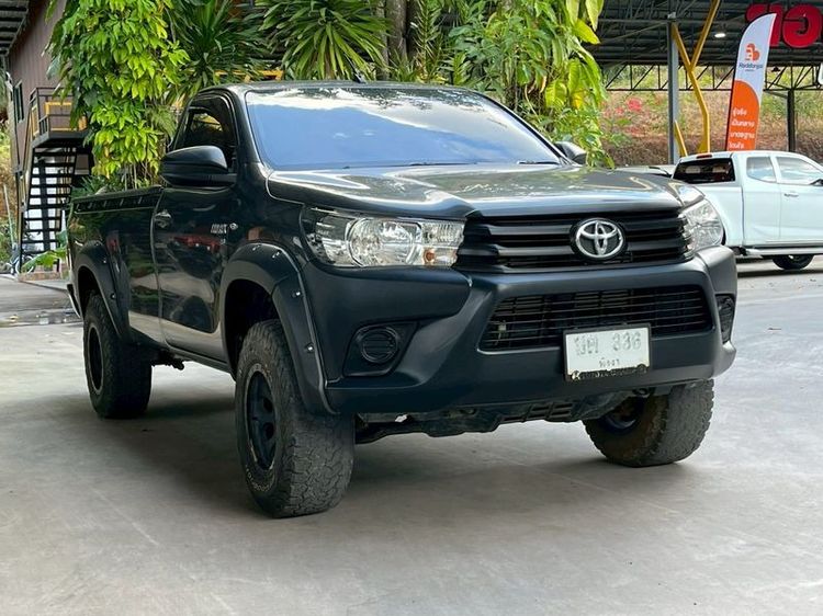Toyota Hilux Revo 2019 2.8 J 4WD Pickup ดีเซล ไม่ติดแก๊ส เกียร์ธรรมดา เทา รูปที่ 3