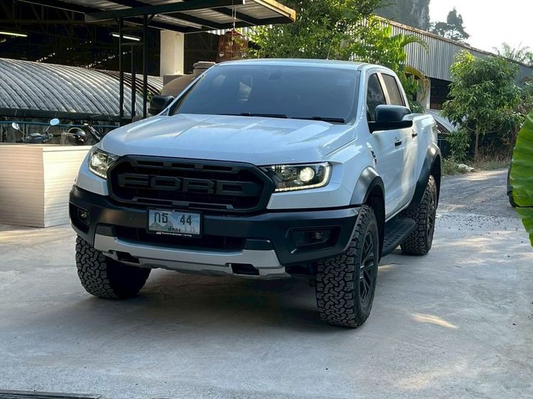 Ford Ranger 2018 Raptor 2.0 Bi-Turbo 4WD Pickup ดีเซล ไม่ติดแก๊ส เกียร์อัตโนมัติ ขาว รูปที่ 4