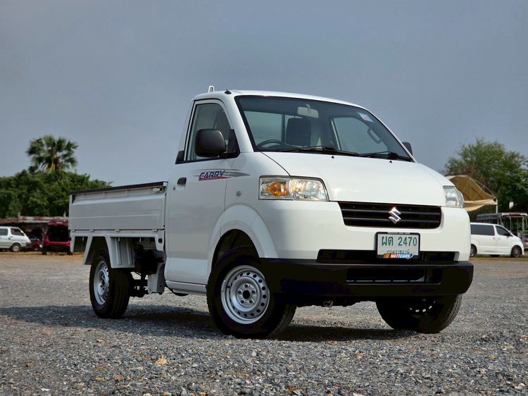 Suzuki Carry 2019 1.6 Pickup เบนซิน ไม่ติดแก๊ส เกียร์ธรรมดา ขาว รูปที่ 3