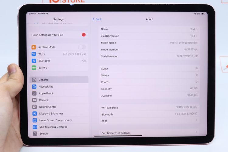 iPad Air 4 64GB WiFi - ID26020256 รูปที่ 17