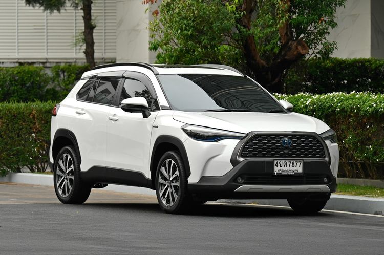 Toyota Corolla Cross 2023 1.8 Hybrid Premium Safety Utility-car ไฮบริด ไม่ติดแก๊ส เกียร์อัตโนมัติ ขาว รูปที่ 2